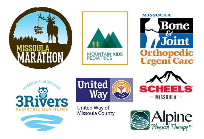 Midday Move Funders Logos For Alpine Physical Therapy Scheels Missoula Bone And Joint United Way Of Missoula County 3 Rivers Pediatric Dentistry Mountain Kid Pediatrics Missoula Marathon