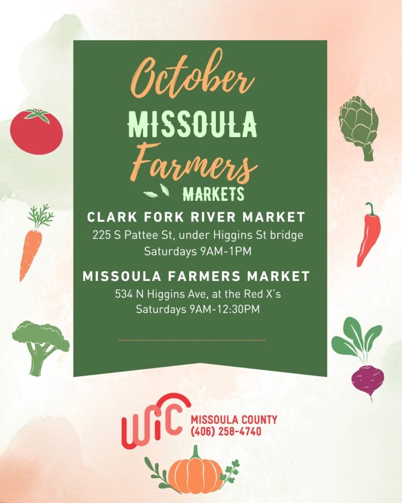October Missoula Farmers Market, Clark Fork River Market, Missoula Farmers Market